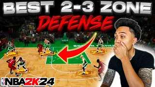 HOW TO RUN THE BEST 2-3 ZONE DEFENSE IN NBA 2K24! (EASY WINS & RAGE QUITS)