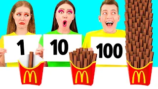 ชาเลนจ์อาหาร 100 ชั้น | ช่วงเวลาที่ตลก PaRaRa Challenge