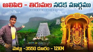 Alipiri Mettu To Tirumala By walking || 2024 ||Full Details ||  Total Steps - 3550