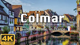 [ UHD 4K ] Colmar, a fairytale town in France, Taste Alsace wine too. Walking tour with WANK4K