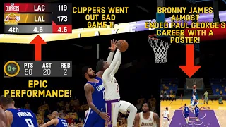 BRONNY JAMES ALMOST ENDED PAUL GEORGE | NBA 2K22 Mobile MyCareer Game 1 Playoffs Ep. 9 | anakindave