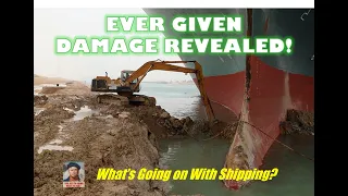 EVER GIVEN Damage Revealed!  | What's Going on in the Suez/Shipping?