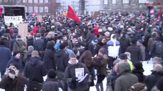 Stop salget af DONG -- demonstrationer i København og Århus 29/1 2014