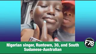 F78NEWS:Runtown & Sudanese Australian model, Adut Akech, 20, spark relationship rumours with love-up