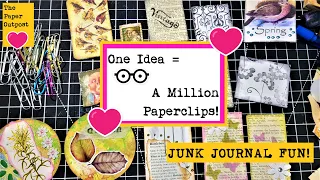 UNBELIEVABLY EASY JUNK JOURNAL PAPER CLIPS! Part One! The Paper Outpost! :)