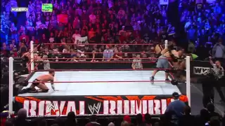 John Cena runs into The New Nexus in the Royal Rumble Match: Royal Rumble 2011