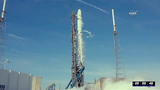 SpaceX CRS-13 Falcon 9 Rocket Dragon Spacecraft Launch and Landing 15/12/17