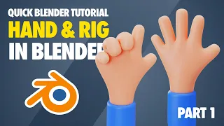 Easy Cartoon Hands - Let's Model Hand in Blender - Blender Beginner Tutorial - Part 1