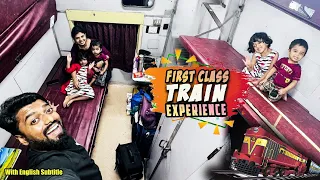 First Class AC Train Journey 🚄 SURPRISING ANI 😜 Family Vlog 🚆 Anantapuri Express | ENG Subs