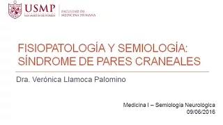 5. Sindrome Pares Craneales Dra Llamoca 1ra parte