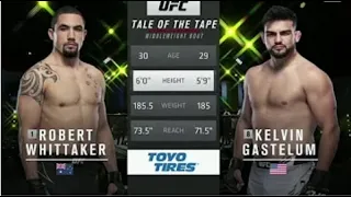 UFC 263: Kelvin Gastelum v/s Robert Whittaker