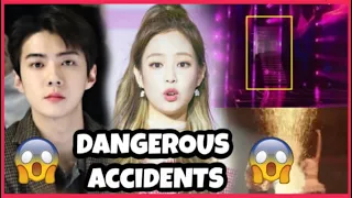 KPOP IDOLS : DANGEROUS ACCIDENTS ON STAGE  [2020] - BTS BLACKPINK TWICE EXO