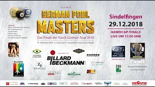 Das Finale der Touch German Tour 2018:  Die Vorrundengruppen des German Pool Masters im Billardcente