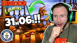 WORLD RECORD 'DONKEY KONG COUNTRY' SPEEDRUN! *NEW (INSANE ABILITY!)