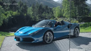 Ferrari 488 spider 2017 blue