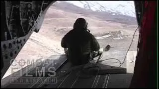 CH-47 Tail Gunner Engages Enemy
