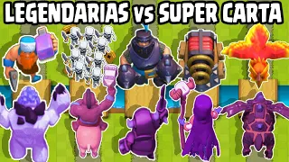 SUPER CARTAS vs LEGENDARIAS | 5 vs 5 | CLASH ROYALE