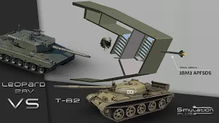 T-62 VS Leopard 2AV | Armour Piercing Simulation