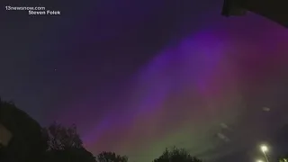 Northern lights were visible across the globe including in Virginia this weekend