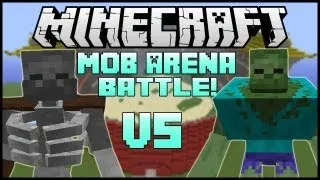 "MUTANT ZOMBIE VS. MUTANT SKELETON" - Minecraft: Mob Battle Arena! (Mutant Creatures Mod)