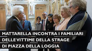 Strage Piazza della Loggia, Mattarella incontra i familiari delle vittime