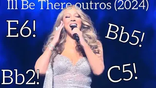 Mariah Carey Slaying all Ill Be There Outros (Celebration of mimi, 2024) VOCAL SHOWCASE!!