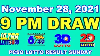 [SUMMARY] PCSO 9:00 PM Lotto Draw – November 28, 2021