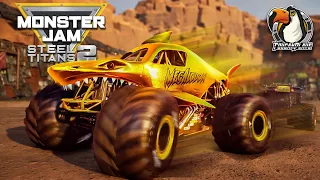 Monster Jam Steel Titans 2: Megalodon Gold Dominates Arena Championship Series!