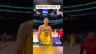 AUSTIN REAVES HALF-COURT SHOT AT THE BUZZER 🤯