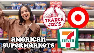 food shopping at american supermarkets  *target, trader joe's, 7/11*