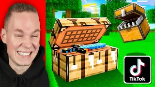 Unglaubliche VIRALE MINECRAFT TIK TOK LIFEHACKS testen 😱 *OMG*