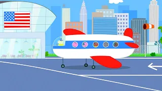 Peppa Flies To America 🇺🇸 | Peppa Pig Official Full Episodes