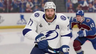 Tampa Bay Lightning vs Colorado Avalanche Game 2 - Stanley Cup Final 6/18/2022 - NHL 22 Sim