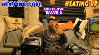 OFF GRID AC & HEATER ecoflow wave 2 | work, couple builds, tiny house, homesteading, off-grid, rv |