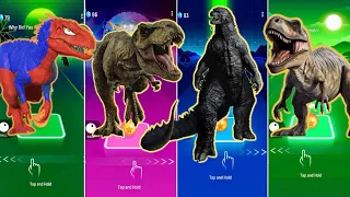 🦖 T-Rsx Spider Man vs Jurassic World vs Godzilla vs The Good Dinosaur | Coffin Dance 🪩