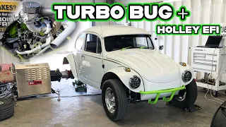 Turbo VW Bug with Holley Sniper EFI Draw Through Gets Tuned!