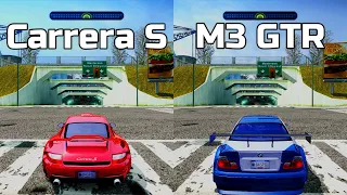 NFS Most Wanted: Porsche 911 Carrera S vs BMW M3 GTR - Drag Race