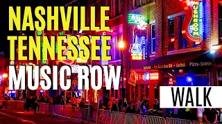 4K Experience | Nashville Broadway Street At Night | Nashville, TN