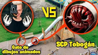 SCP SLIDE vs CARTOON CAT Bruno! CARNIVOROUS SLIDE SCP se lo comió ? **Episodio 3 SCP SLIDE**