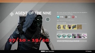 Destiny - Agent Of The Nine Location And Items 17/10/14 to 19/10/14