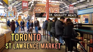 Toronto St Lawrence Market FOOD MARKET Shopping in Toronto Ontario Canada 4k