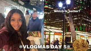 Visiting the BEST holiday markets in NYC | VLOGMAS DAY 5