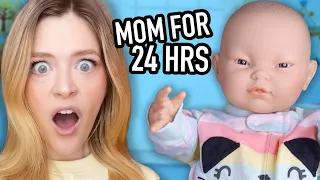 24 Hours Raising A Baby Like My Sim Challenge | Kelsey Impicciche