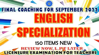 FINAL COACHING FOR ENGLISH  MAJOR|OCTOBER 2022 LET EXAM #letreview#letreviewer2022 #education#latest