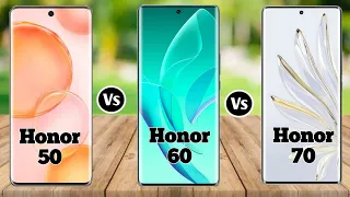 Honor 50 vs Honor 60 vs Honor 70