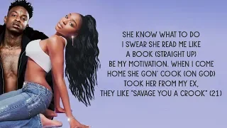Normani, 21 Savage - Motivation (Savage Remix) [Lyrics]