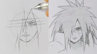 How To Draw Madara Uchiha With Ease! | ナルト 疾風伝 | ss_art1