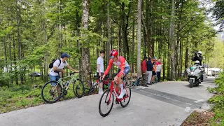 Giro d'Italia 2023 tappa Tarvisio - Monte Lussari (cronoscalata) (rientro moto alla partenza)