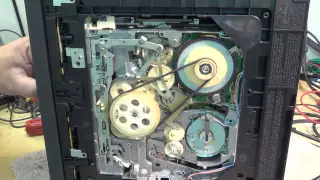 Panasonic "G Mechanism" VHS bottom mechanism mechanical timing and rotary encoder cleaning