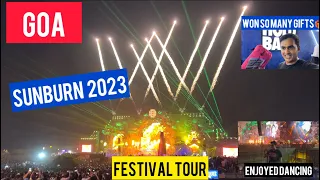 SUNBURN GOA 2023 😍 DAY 2 | FESTIVAL TOUR 😉